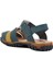 Ayakmod Şng 210111-F Lacivert Nubuk-Sarı Erkek Çocuk Sandalet 4