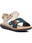 Ayakmod Şng 1540-F Lacivert Nubuk-Sarı-Krem Erkek Çocuk Sandalet 2