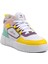 Nefertiti Beyaz-Sarı Hi Sneaker 1