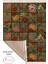 Çiçek Motifli Patchwork Püsküllü Dijital Baskı Kaymaz Taban Makinada Yıkanabilir Halı Yolluk 2