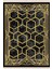 Modern Gold Geometrik Desenli Dijital Baskı Antibakteriyel Halı Yolluk 2