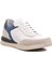 231180 Beyaz-Lacivert Içi Dışı Hakiki Deri Erkek Sneaker 1