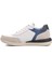 231180 Beyaz-Lacivert Içi Dışı Hakiki Deri Erkek Sneaker 3