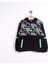 Kız Çocuk Mevsimlik Pamuklu Kazayağı Desenli, Kapüşonlu Sweatshirt 5