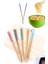 Tilbe Home 20 Çift Bambu Chopstick Desenli Yıkanabilir Kore Çin Yemek Çubuğu El Yapımı Doğal Ahşap Sushi Çubuk 4