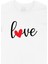 Love Aşk Kalpli Beyaz Tişört 2