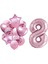 Pembe 8 Yaş Folyo Balon Set 1