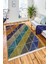 Renkli Patchwork Tasarım Halı Yolluk Kaymaz Taban Makinada Yıkanabilir Dijital Baskı Halı 1