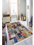 Renkli Patchwork Tasarım Halı Yolluk Kaymaz Taban Makinada Yıkanabilir Dijital Baskı Halı 1
