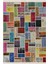 Renkli Patchwork Tasarım Halı Yolluk Kaymaz Taban Makinada Yıkanabilir Dijital Baskı Halı 2