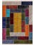 Renkli Patchwork Tasarım Halı Yolluk Kaymaz Taban Makinada Yıkanabilir Dijital Baskı Halı 2
