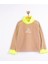 Kız Çocuk Peluş Yumuşak Kolları Boğazı Lastikli Sweatshirt 3