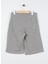 Bağlamalı Bel Standart Gri Melanj Erkek Çocuk Şort GUNDERIY023 2