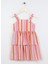 Çizgili Pembe Kız Çocuk Kısa Elbise Luke 1