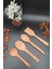 MRS Store Mrsstore Doğal Ahşap 4 Parça Kepçe Kaşık Spatula Servis Seti Ahşap 4 Lü Set 2