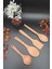 MRS Store Mrsstore Doğal Ahşap 4 Parça Kepçe Kaşık Spatula Servis Seti Ahşap 4 Lü Set 3