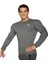 Basic Uzun Kollu T-Shirt Gri 2