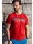 CT717 Renkli Baskılı Kırmızı T-Shirt 1