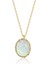 Opal Taşlı Oval Altın Kolye 1