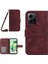 Xiaomi Için Redmi Note 12 4g HT04 Ayçiçeği Desen Stand Kapak Deri Cüzdan Omuz Kayışı ile Kılıf (Yurt Dışından) 1