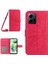 Xiaomi Için Redmi Note 12 4g HT04 Ayçiçeği Desen Stand Kapak Deri Cüzdan Omuz Kayışı ile Kılıf (Yurt Dışından) 1