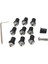 10 Paket Alüminyum Motosiklet Ön Cam Sırpuk Suzuki Yamaha Kawasaki Gümüş Için Uygun ve Wellnuts ile M5 (Yurt Dışından) 1