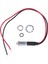Su Geçirmez 8mm 12V Kırmızı LED Metal Gösterge Ampulü (Yurt Dışından) 5