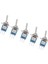 5x 3 Adet Pcb Geçiş Anahtarı Anlık Mini Metal Rocker Anahtarları Araba Motoru (Yurt Dışından) 5