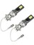 1 Çift H3 24 W 1200LM Araba Turbo LED Far Kitleri Ampul 6500K (Yurt Dışından) 2