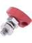Ağır Iş Paslanmaz Çelik Yalıtımlı Terminal Bloğu 8mm Tek Damızlık Kırmızı 8mm (Yurt Dışından) 5