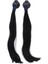 Kask Pigtails Örgüler Motosiklet 35CM Siyah Için At Kuyruğu ve Emme Kupası (Yurt Dışından) 1