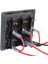 Deniz Geçiş Anahtarı Paneli 5 Çete +12V Güç Soketi 15A Sigorta LED 12-24V Tekne (Yurt Dışından) 4