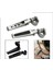 2 Adet Evrensel Motosiklet Katlanır Otoyol Kelepçe Foot Pegs Için Harley - Siyah (Yurt Dışından) 5