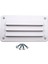 Beyaz Abs Panjur Plastik Panjurlu Havalandırma Rv Tekne Marine Yat 140X79MM Için (Yurt Dışından) 2
