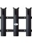 Siyah Plastik Balıkçılık 3 Çubuk Tutucular 12" Deniz Tüpü Depolama Rafı Black4 (Yurt Dışından) 5