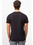 Siyah Bisiklet Yaka Kısa Kol Baskılı Penye Erkek T-shirt M50043 3