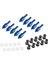 10 Adet Evrensel Ön Cam Spike Cıvata M5 5mm Vida Kuyu Kuruyemiş Cam Blue (Yurt Dışından) 1