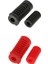 4x Motosiklet Kauçuk Footrest Pedalı Ayak Peg Kapak Koruyucu - Evrensel Fit (Yurt Dışından) 1