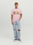 Jorprıze Tee Ss Crew Neck Tg Pembe Erkek T-Shirt 12238168-Prism 2