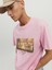 Jorprıze Tee Ss Crew Neck Tg Pembe Erkek T-Shirt 12238168-Prism 4