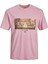 Jorprıze Tee Ss Crew Neck Tg Pembe Erkek T-Shirt 12238168-Prism 5