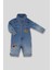 Jean Kumaş Unisex Bayramlık Bebek Uzun Tulum 12324 4