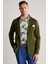 Haki Giza Pamuk Triko Blazer Ceket 3