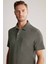 Haki Havlu Kumaş Polo Yaka T-Shirt 1
