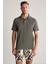 Haki Havlu Kumaş Polo Yaka T-Shirt 2