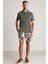 Haki Havlu Kumaş Polo Yaka T-Shirt 4