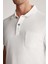 Beyaz Havlu Kumaş Polo Yaka T-Shirt 4