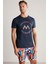Logolu Pima Pamuk Lacivert T-Shirt 3