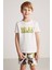 Baskılı Pima Pamuk Beyaz Çocuk T-Shirt 5