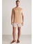 Baskılı Keten Pamuk Karışımlı Camel T-Shirt 2